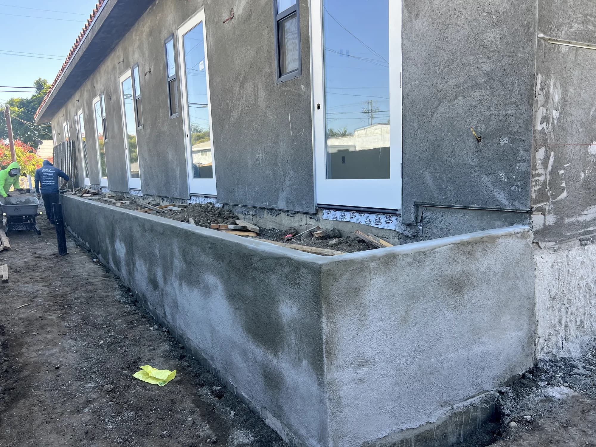 Commercial elevation with new glazing